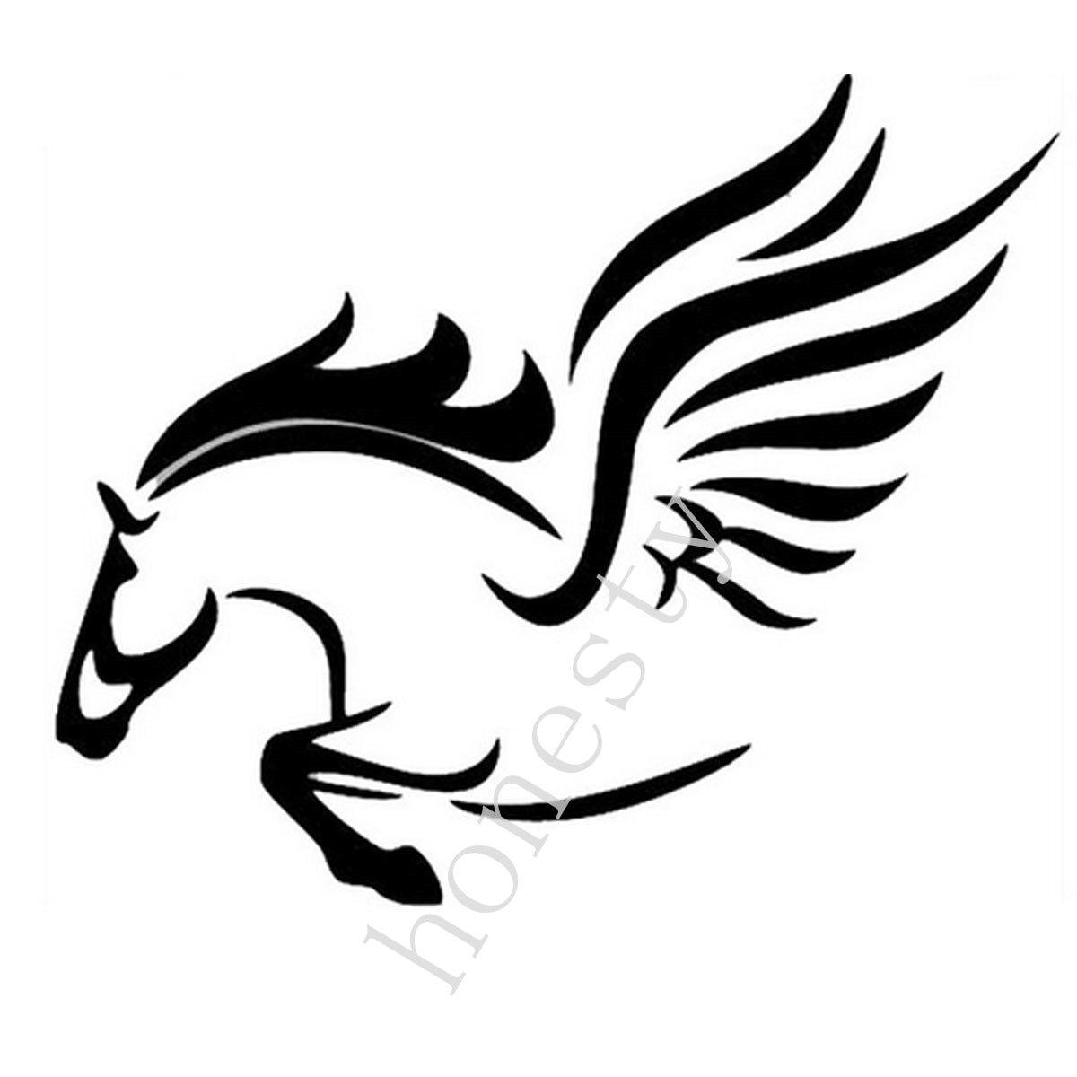 Funny Black and White Logo - Buy Pegasus Creative Personality Cute Funny Car Stickers Car ...