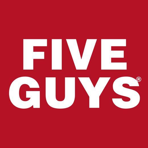 Red and Blue Water Logo - Five Guys | Bluewater Shopping & Retail Destination, Kent