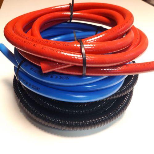 Red and Blue Water Logo - 2m RED & BLUE 12mm I/D Fresh water hose 2m 3/4″ Waste pipe | High ...