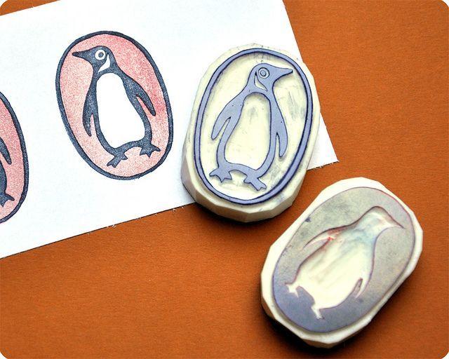 Penguin in Orange Oval Logo - Penguin books logo. Just Me :). Stamp, Penguin books