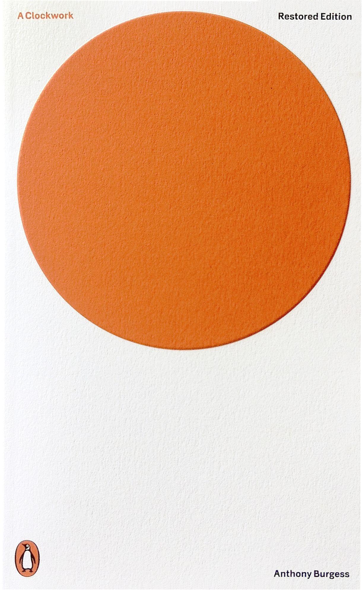 Penguin in Orange Oval Logo - A Clockwork Orange