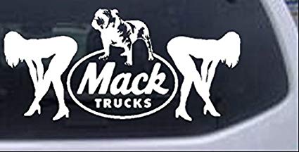 Mack Trucks Logo - Amazon.com: Rad Dezigns Mack Trucks Logo With Sexy Mudflap Girls ...