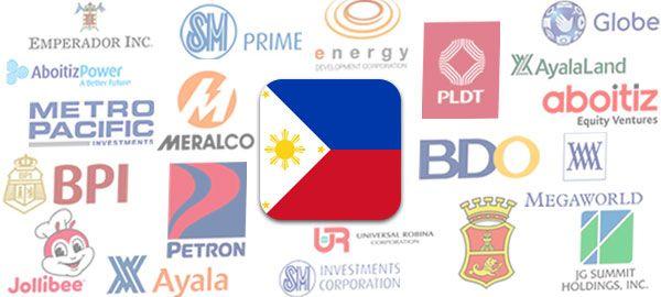 Filipino Company Logo - Top 30 companies from the Philippines' PSEi - ASEAN UP