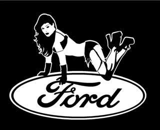 Girly Ford Logo - Ford Girl Decal Sticker