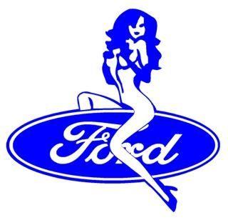 Girly Ford Logo - Ford Girl 2 Decal Sticker