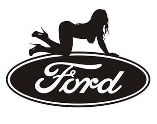 Girly Ford Logo - Ford Girl v15 Decal Sticker