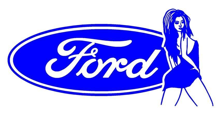 Girly Ford Logo - Ford Girl 4 Decal Sticker