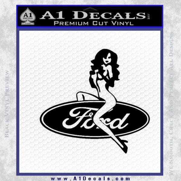 Girly Ford Logo - Ford Girl Decal Sticker V7 A1 Decals