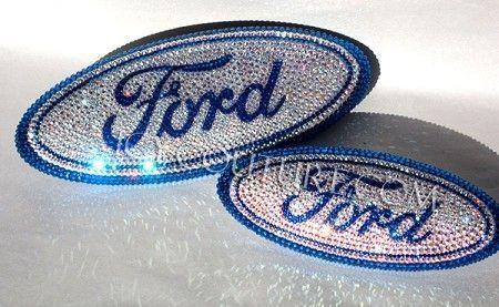 Girly Ford Logo - Bling-Bling!: ) Select Your Set of Custom Bedazzled Crystal FORD ...