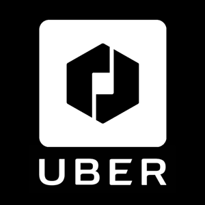 Uber Partner Logo - Set of (2)x Uber Partner NEW LOGO Sticker Signs 4.5