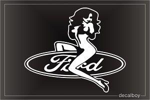 Girly Ford Logo - Girls Decals & Stickers