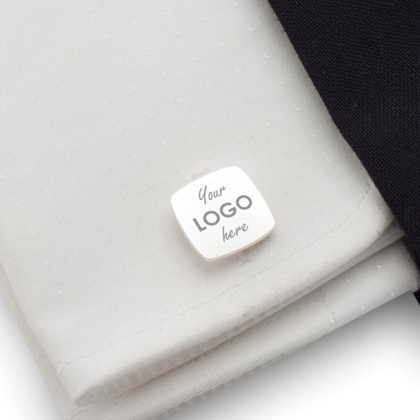 Sterling Silver Company Logo - Customized LOGO Cufflinks,SilverCufflinks,Silver Cufflinks,Boss gift ...