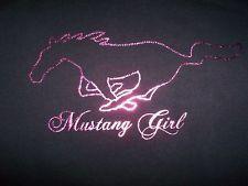 Girly Ford Logo - Mustang Girl T Shirt. LADIES MUSTANG T SHIRT BLACK PURPLE MUSTANG