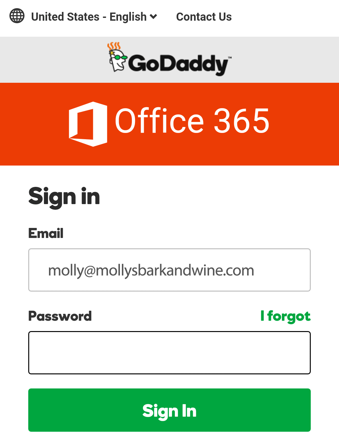 Godaddy Office 365 Logo - Outlook app on Android: Set up email | Office 365 da GoDaddy - Ajuda ...