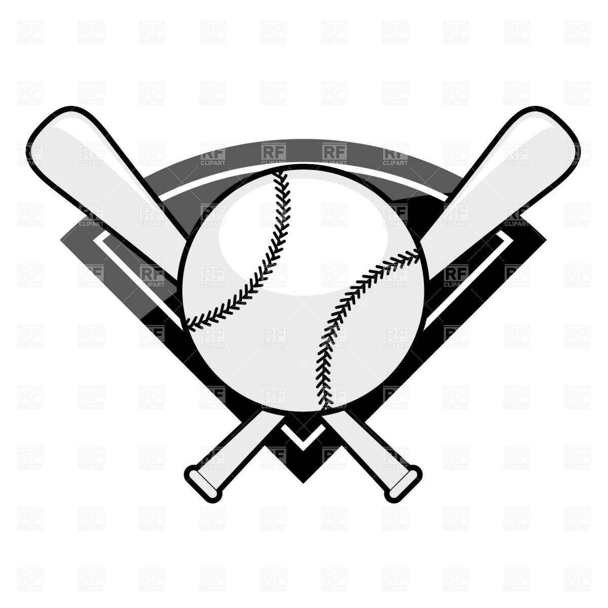 Crossed Bats and Softball Logo - Softball Bats Clipart | Free download best Softball Bats Clipart on ...