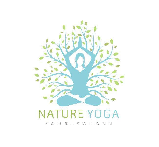 Yoga Logo - Nature Yoga Logo & Business Card Template Design Love