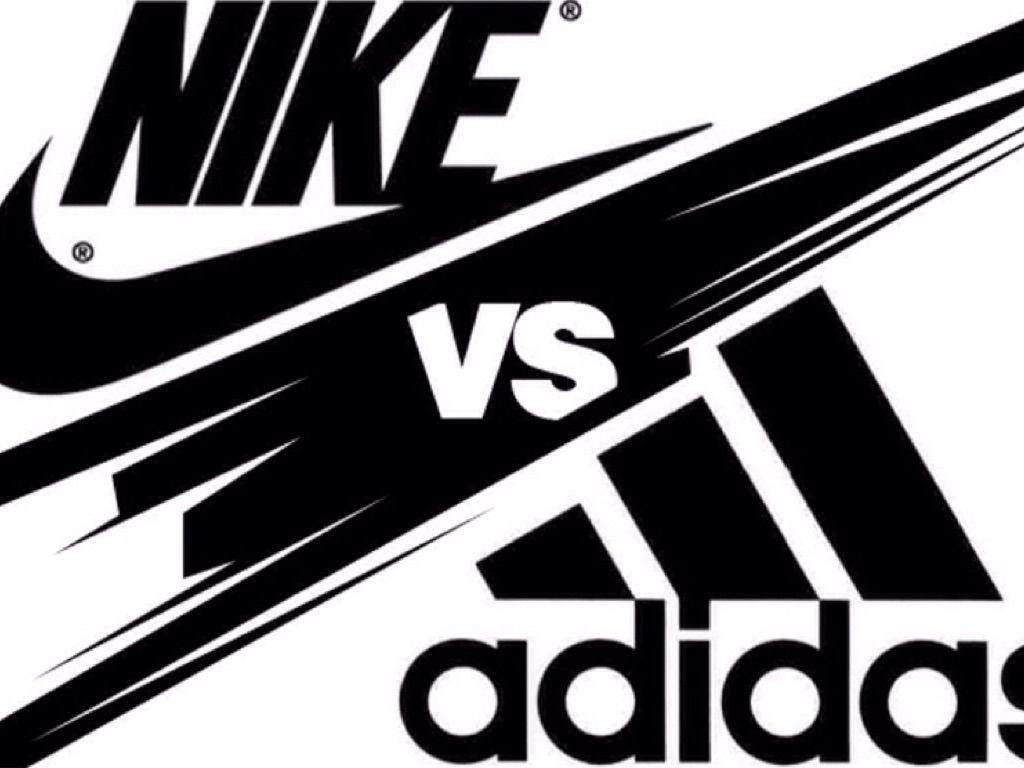 Nike and Adidas Logo - Nike vs adidas Logos
