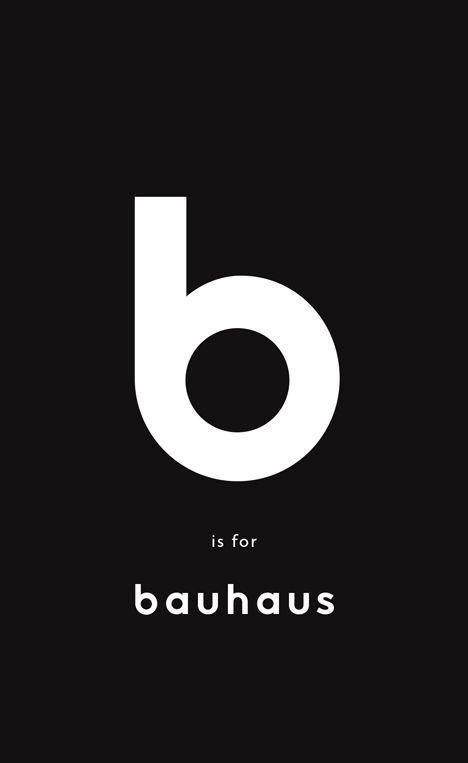 Black and White B Logo - B is for Bauhaus