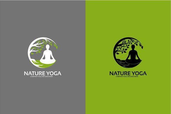 Yoga Logo - Nature Yoga Logo Design Template Logo Templates Creative Market