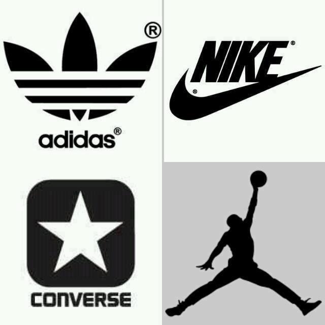 Nike Jordan Adidas Logo - Adidas Nike Converse and Jordan Logos | Brands | Jordans, Nike, Sneakers
