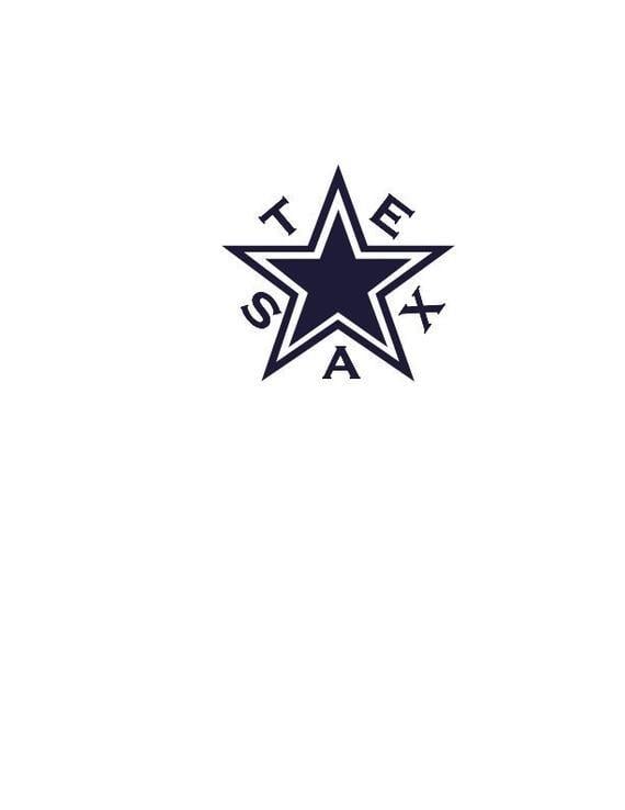 Texas Star Logo - Dallas Cowboys Texas Star svg vector logo | Etsy