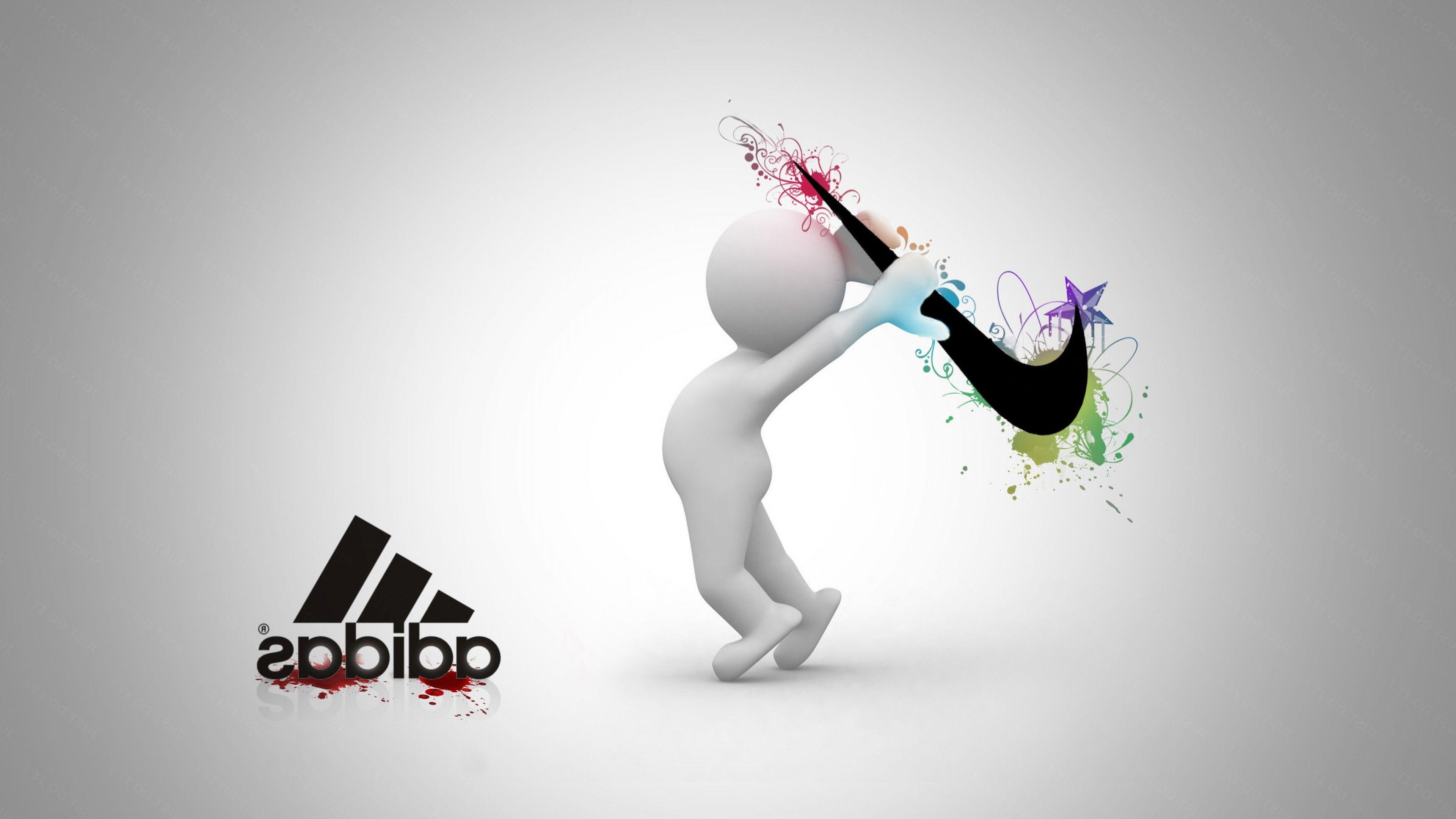 Nike and Adidas Logo - Nike vs Adidas, HD Logo, 4k Wallpapers, Images, Backgrounds, Photos ...