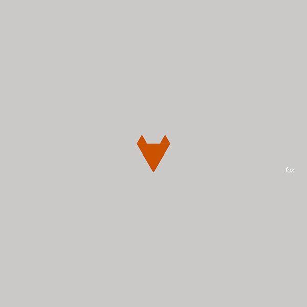 Orange Triangle M Logo - fox Logo minimal triangles M.rasoulipour | WhiteFactory | Logos ...