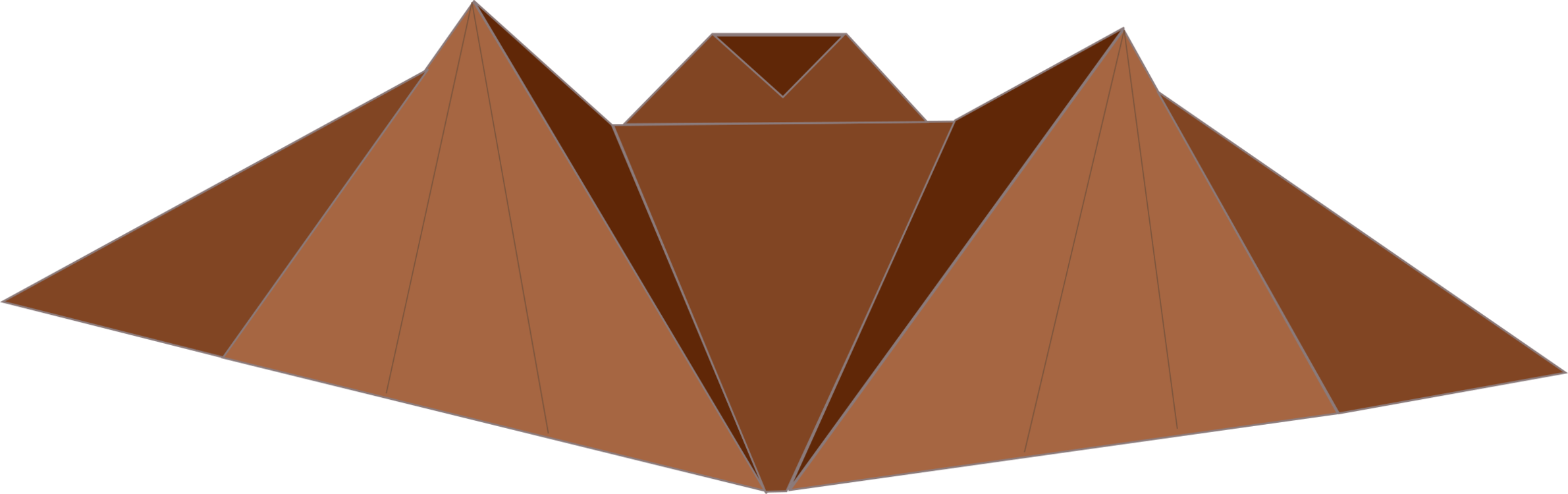 Orange Triangle M Logo - Triangle M 083vt Symmetry Pyramid Free Commercial Clipart