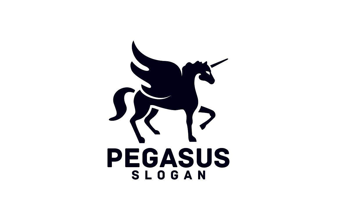 Pegasus Horse Logo - Pegasus Logo Templates Creative Market