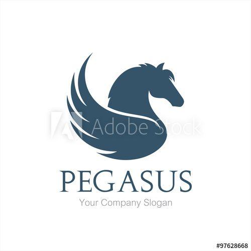 Pegasus Horse Logo - Pegasus logo, Horse logo, vector logo template - Buy this stock ...