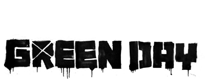 Greenday Black And White Logo - Green Day