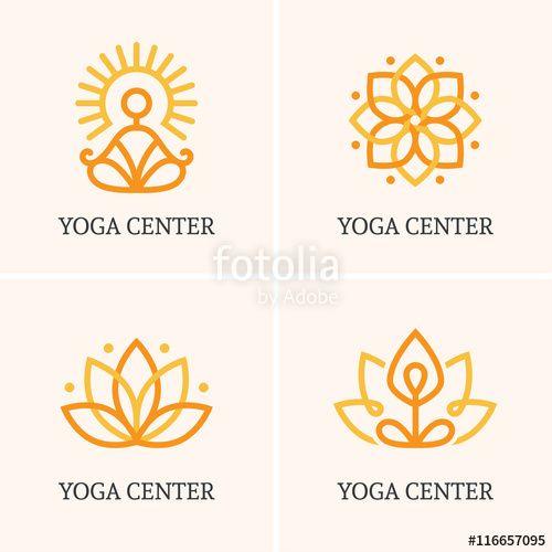 Yoga Logo - Four Yoga Logo Stock Image And Royalty Free Vector Files On Fotolia