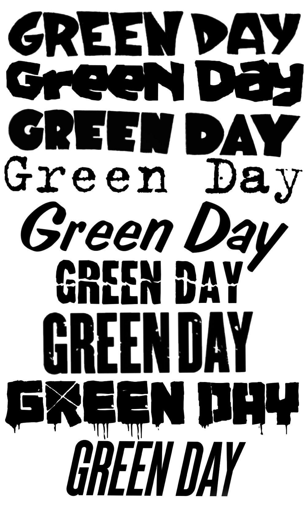 Greenday Black And White Logo - Green day Logos