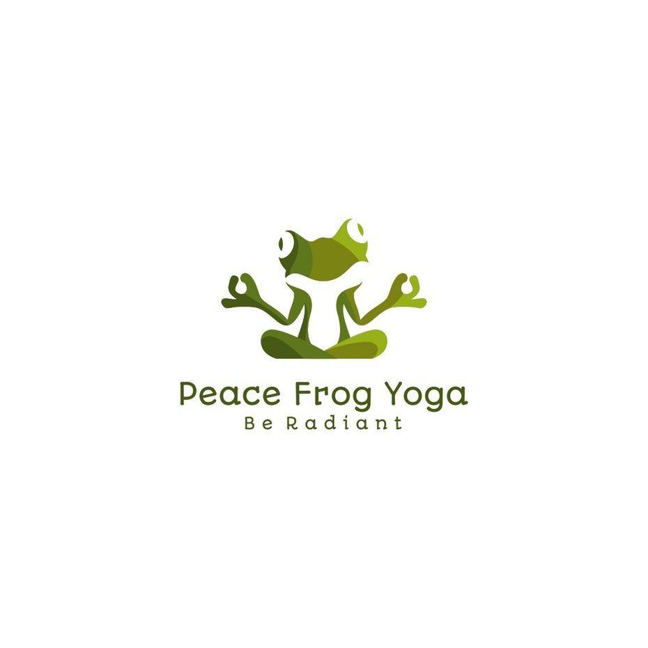 Famous Frog Logo - 33 yoga logos that will help you find your center - 99designs