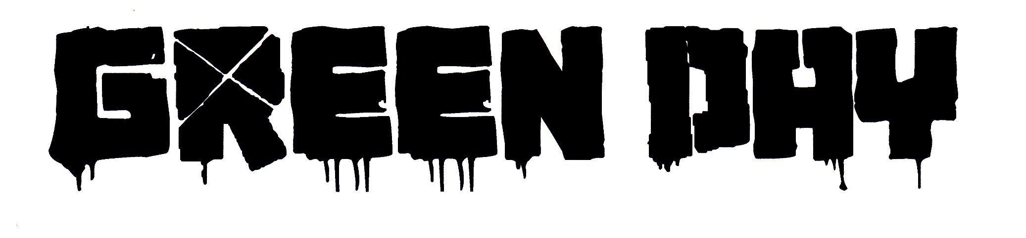 Greenday Black And White Logo - Ancillary Research: Band's Logo Research. A2 Media Studies Blog