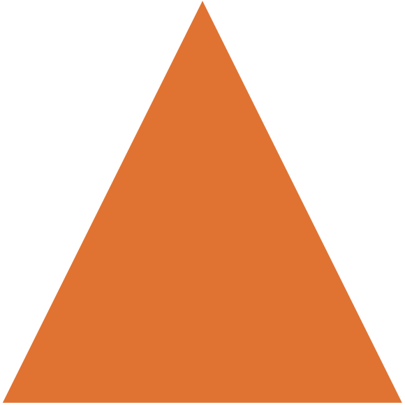 Orange Triangle M Logo - Pumpkin Orange Rubber Triangle Tiles