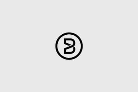 In a Circle with a Black B Logo - MashCreative®Logos - MashCreative®