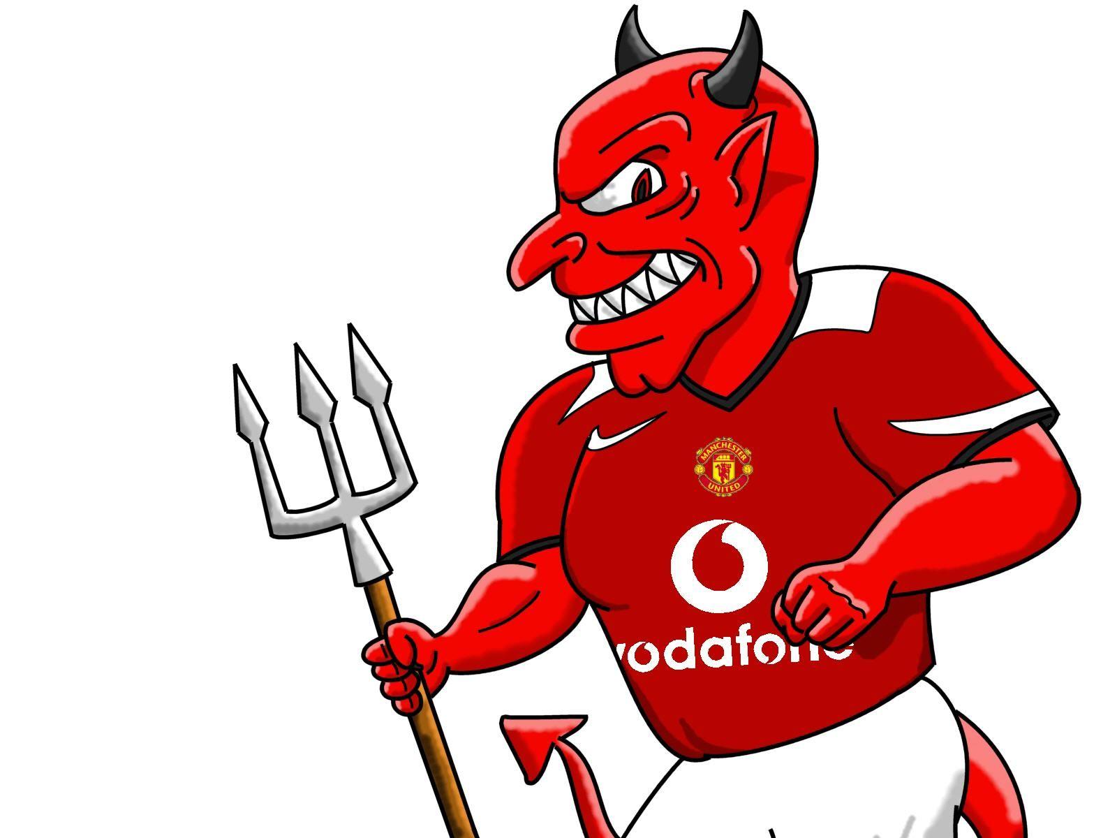 Red Devil Manchester United Logo - 3crazygril: Manchester United Red Devil