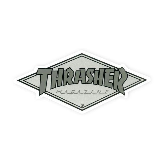 Gray Diamond Logo - Thrasher Magazine Shop Logo Sticker