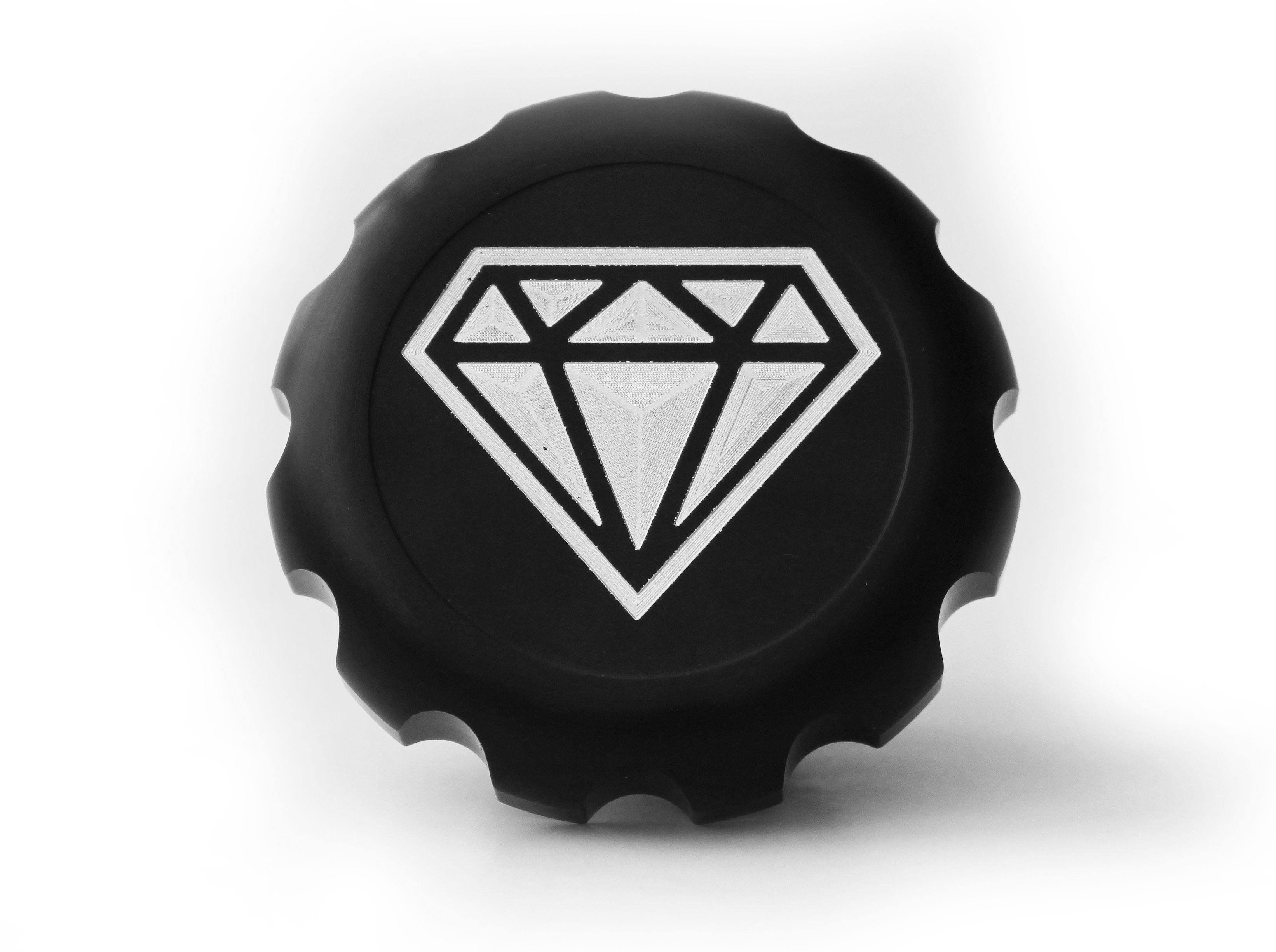 Gray Diamond Logo - The Diamond Range Curbed Black Harley-Davidson Gas Cap Diamond Logo ...