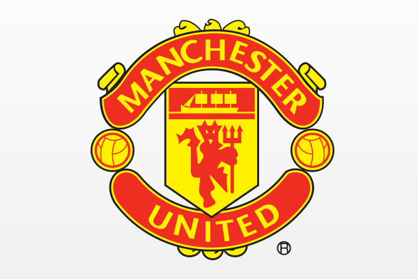 Red Devil Manchester United Logo - Manchester United Logo in Flat