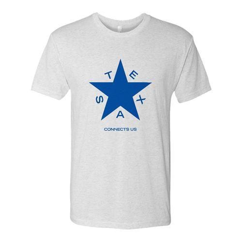 Texas Star Logo - NBC 5 Texas Connects Us Men's Tri Blend Jersey Short Sleeve T Shirt