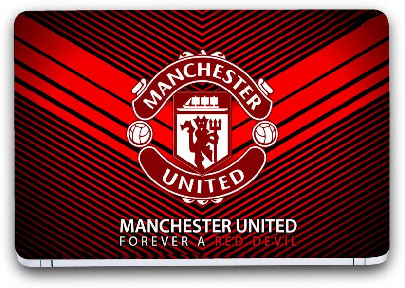 Red Devil Manchester United Logo - Saledart Manchester United Red Devils Vinyl Laptop Decal 15.6 Price ...