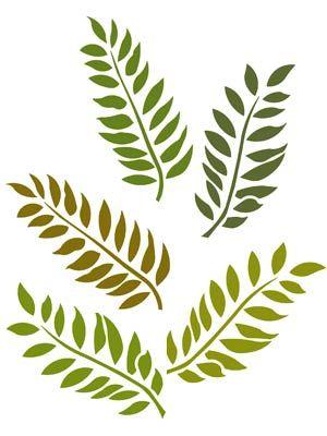 Ash Leaf Logo - Ash Leaves Stencil - Henny Donovan Motif