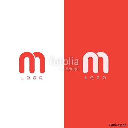Red Corporate Logo - M Letter Logo design template in red color. Graphic Alphabet Symbol ...