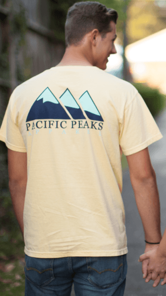 Yellow Mountain Logo - Yellow Mountain Logo T – Pacific Peaks Apparel