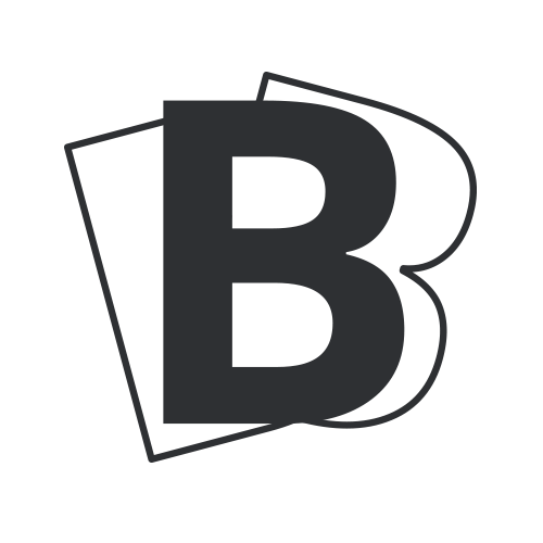 Black and White B Logo - Press Archive