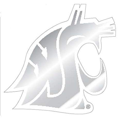 Really Cool Sports Logo - Amazon.com : Logo Washington State Cougars Decal - Chrome 3.5