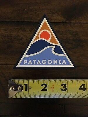 Yellow Mountain Logo - NEW PATAGONIA BLACK and Yellow Mountains and Waves Logo Sticker - 3 ...