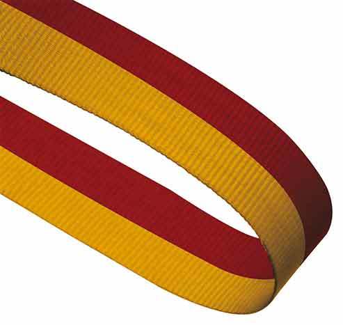 Red and Yellow Ribbon Logo - RED & YELLOW RIBBON - 1stplace4trophies